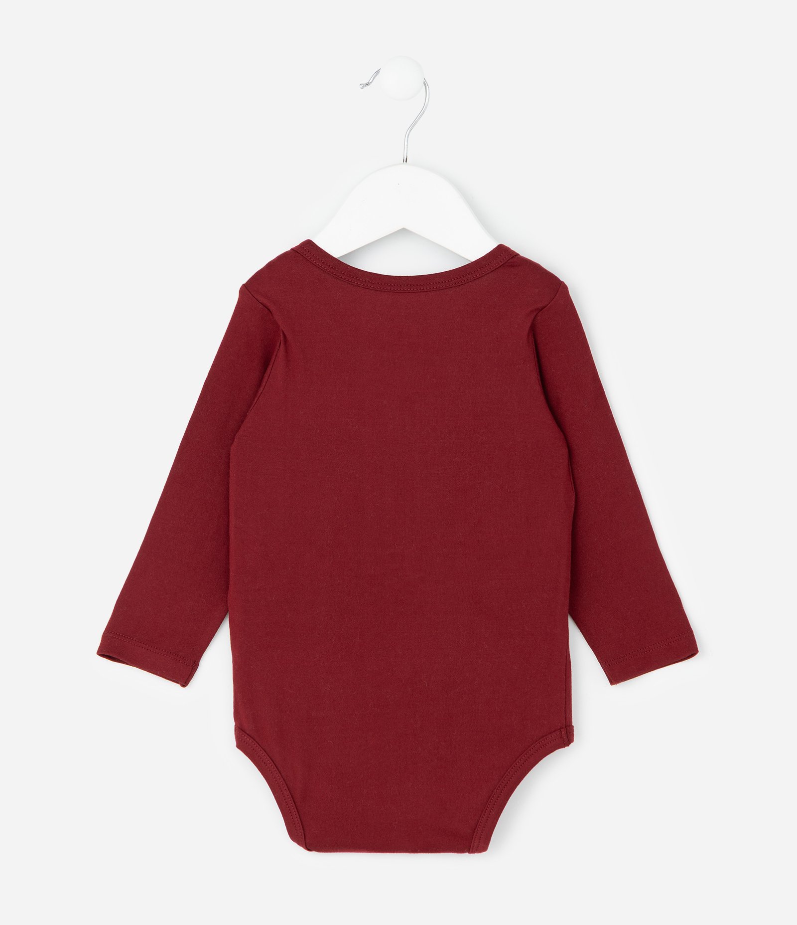 Conjunto Infantil Térmico com Body Manga Longa e Calça – Tam RN a 24 Meses Vinho 3