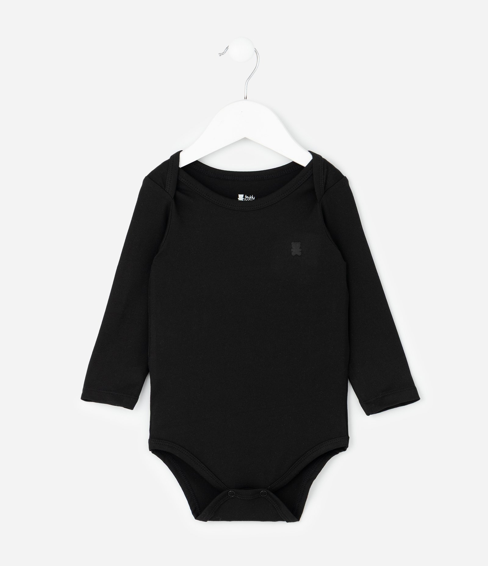 Conjunto Infantil Térmico com Body Manga Longa e Calça – Tam RN a 24 Meses Preto 2