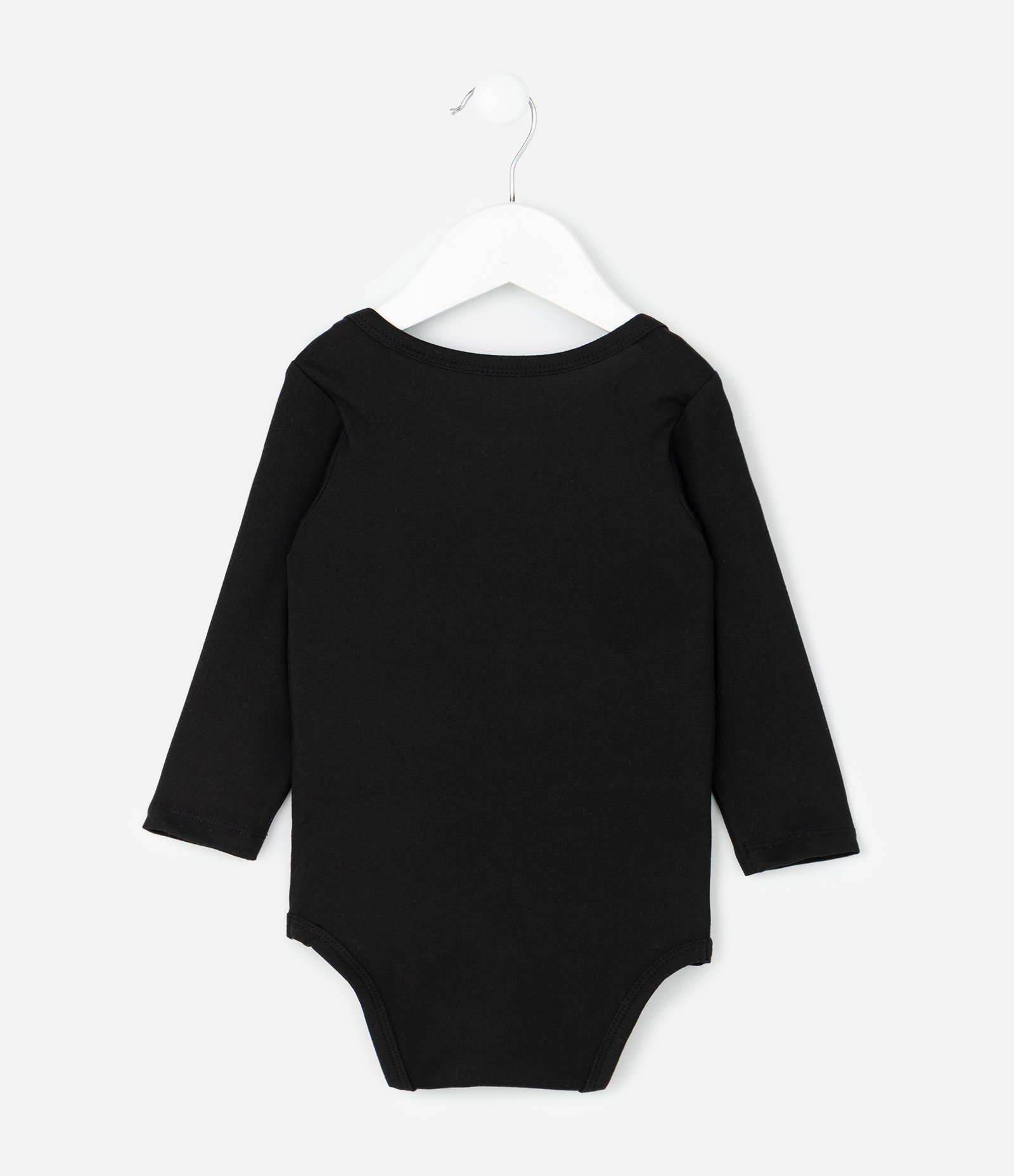 Conjunto Infantil Térmico com Body Manga Longa e Calça – Tam RN a 24 Meses Preto 3