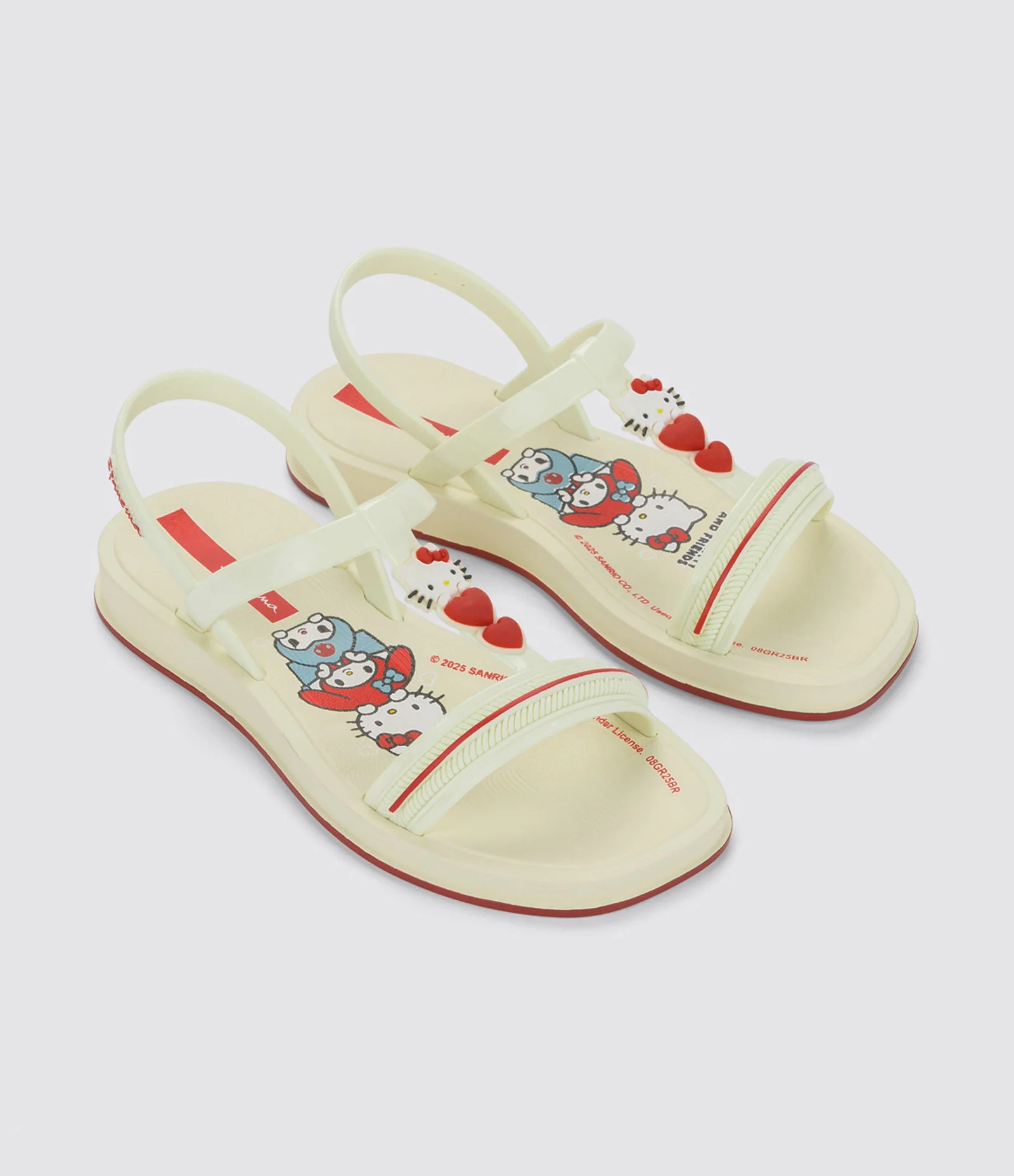 Sandália Infantil Hello Kitty - Tam 26 ao 34 Off White 1