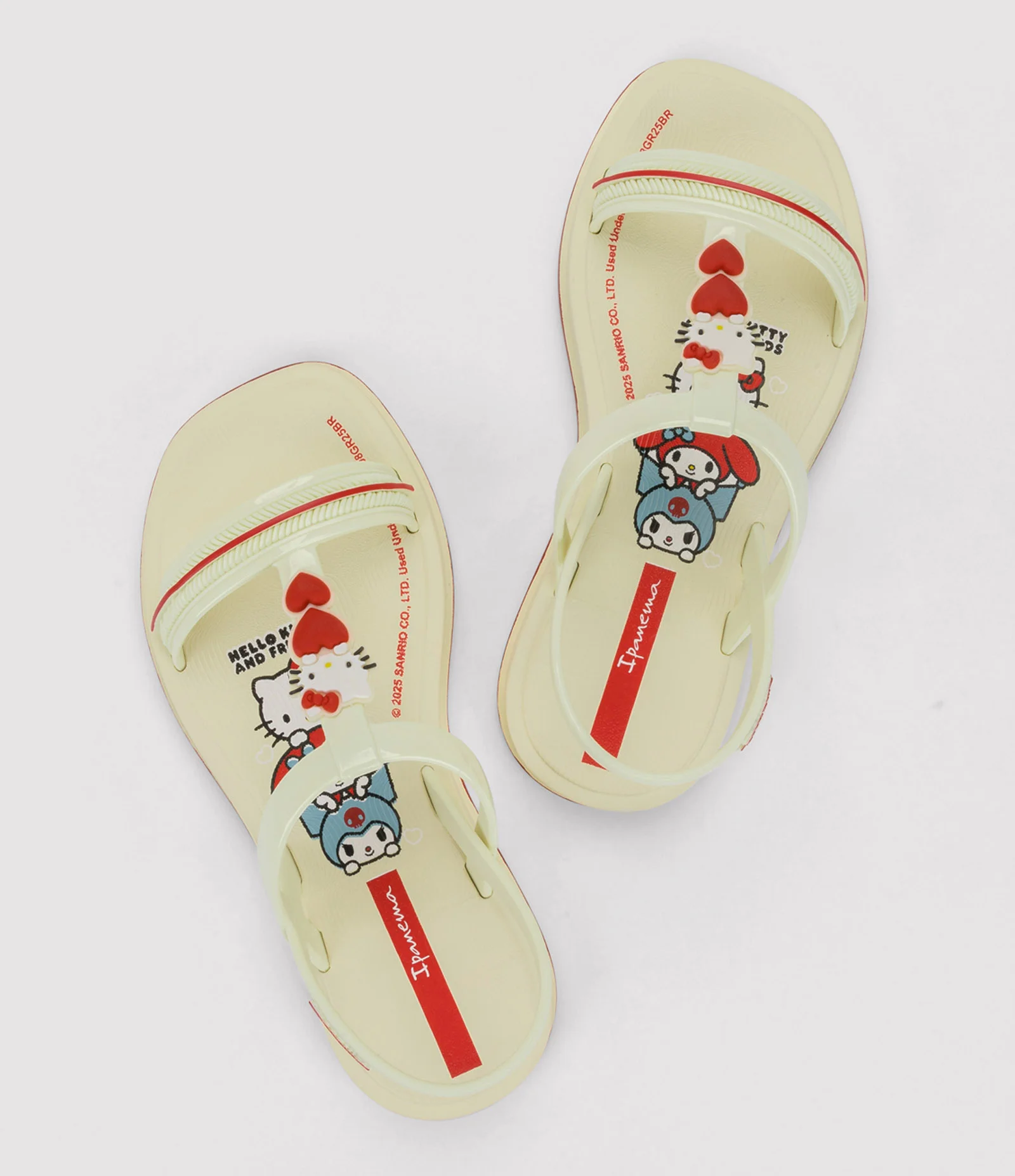 Sandália Infantil Hello Kitty - Tam 26 ao 34 Off White 2