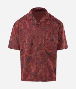 Camisa Jacquard Camuflado em Tapeçaria