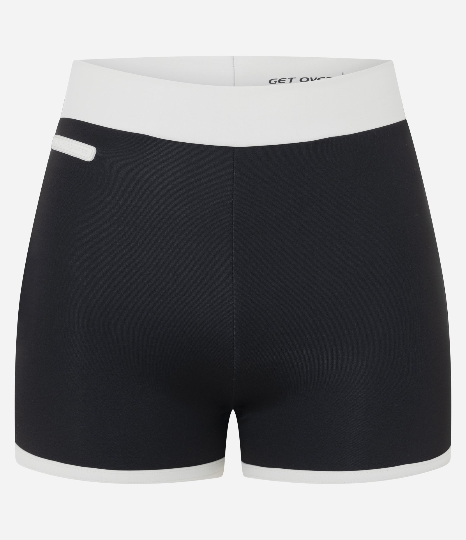Bermuda Esportiva em Microfibra com Viés Contrastantes Preto 5