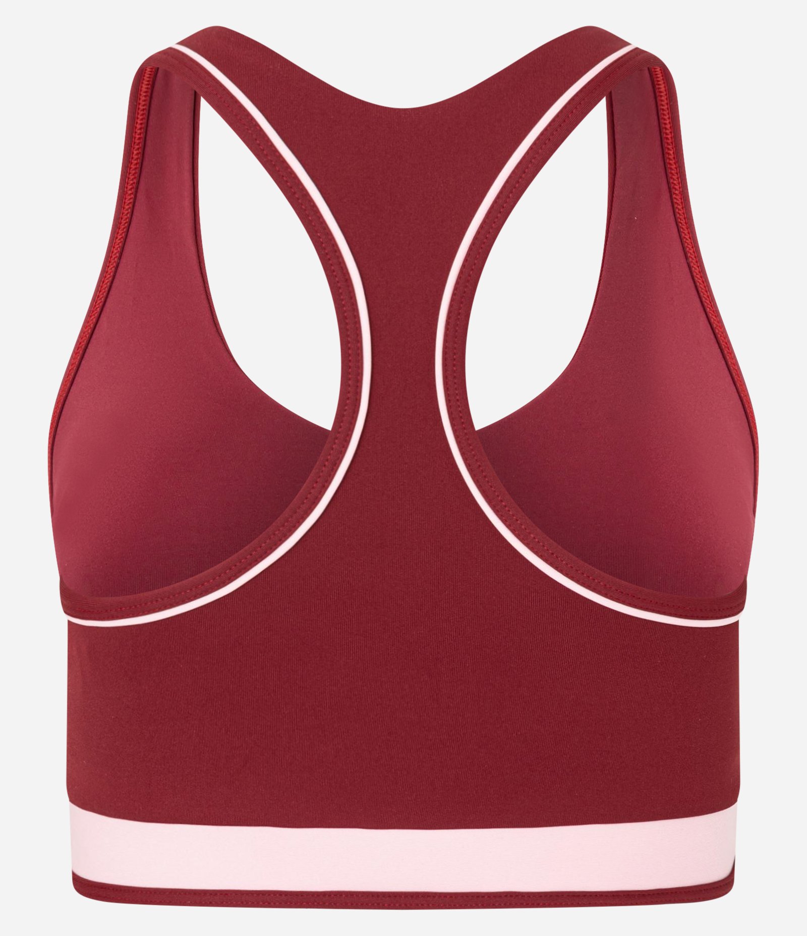 Topo Bojo Nadador com Lettering e Viés Contrastantes Vermelho 2