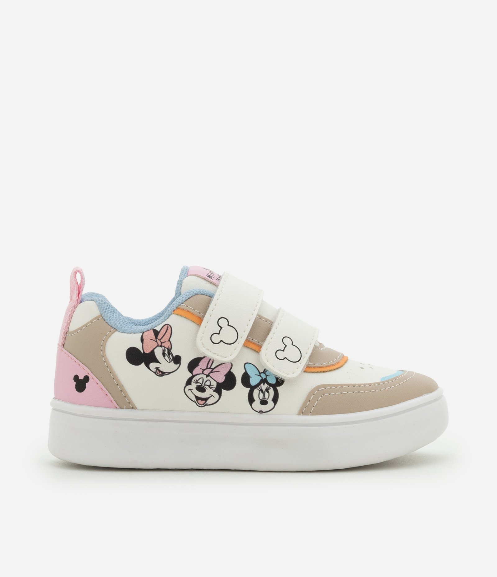 Tênis Infantil em PU Minnie Mouse - Tam 20 ao 27 Off White 7