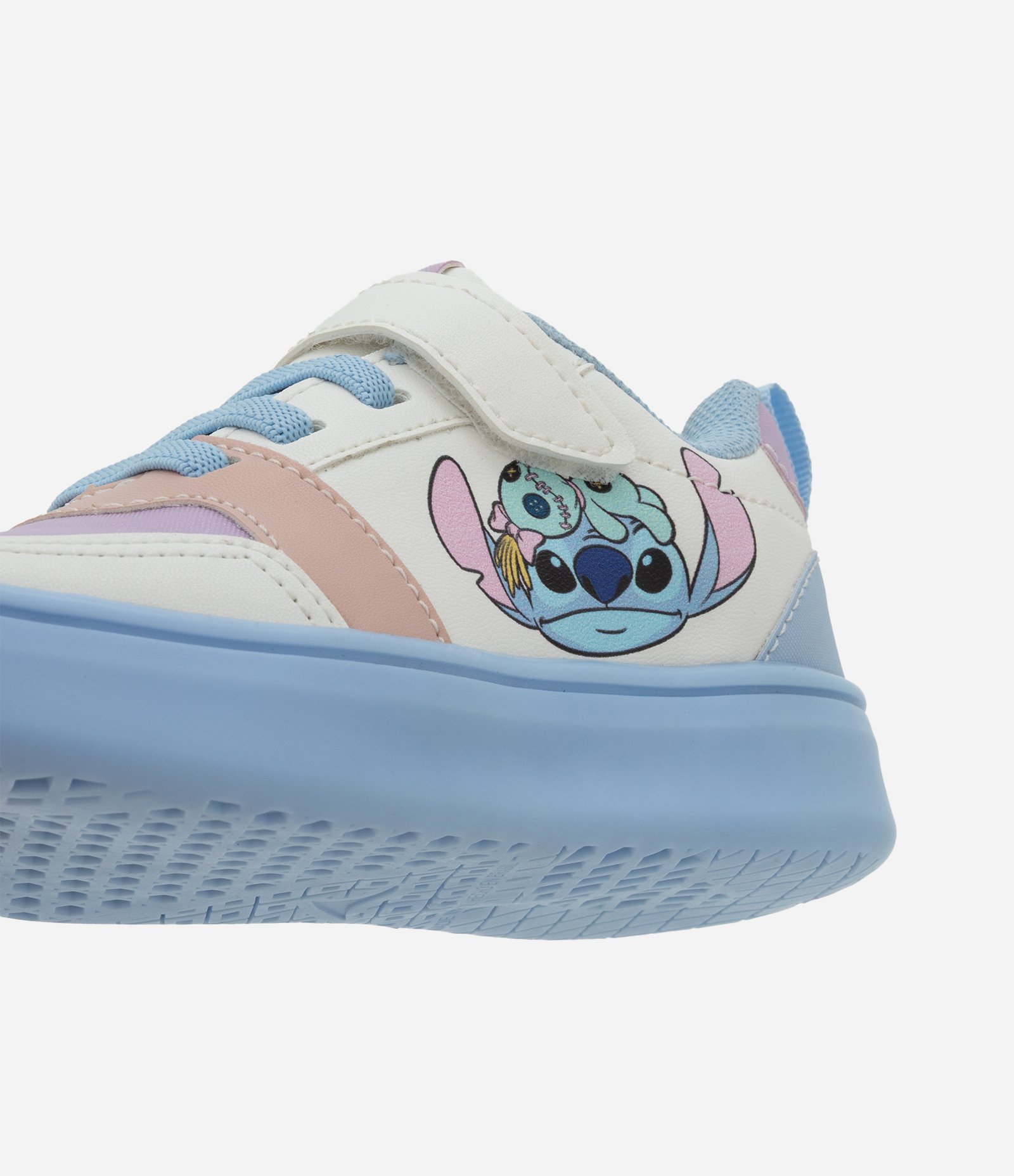 Tênis Infantil em PU com Sola Led Stitch - Tam 20 ao 27 Off White 2