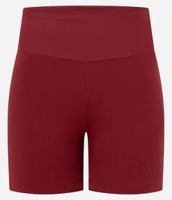 Bermuda com Recorte Lateral Contrastante em Microfibra