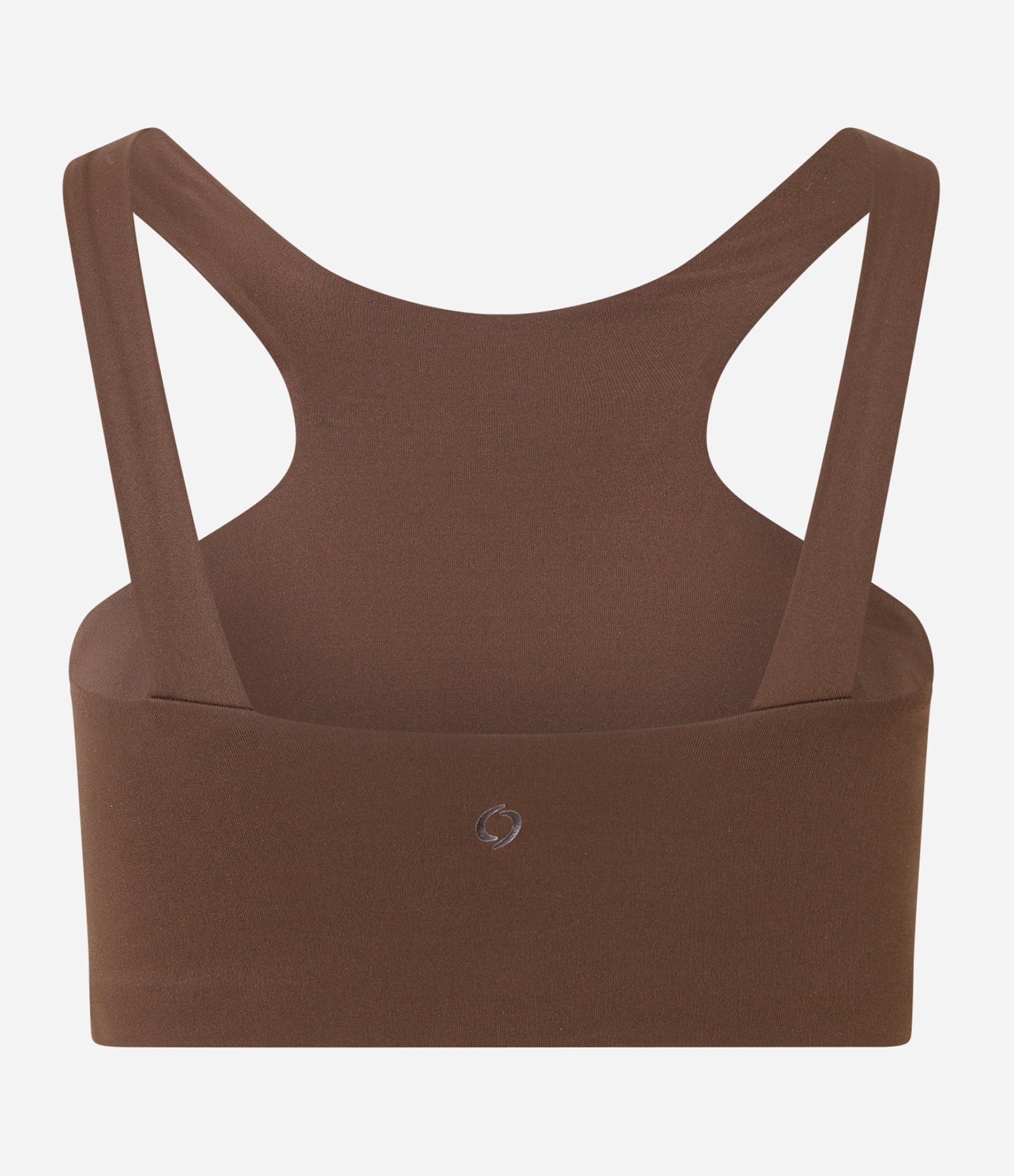 Top Halter com Bojo em Microfibra Marrom 6