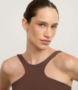 Top Halter com Bojo em Microfibra