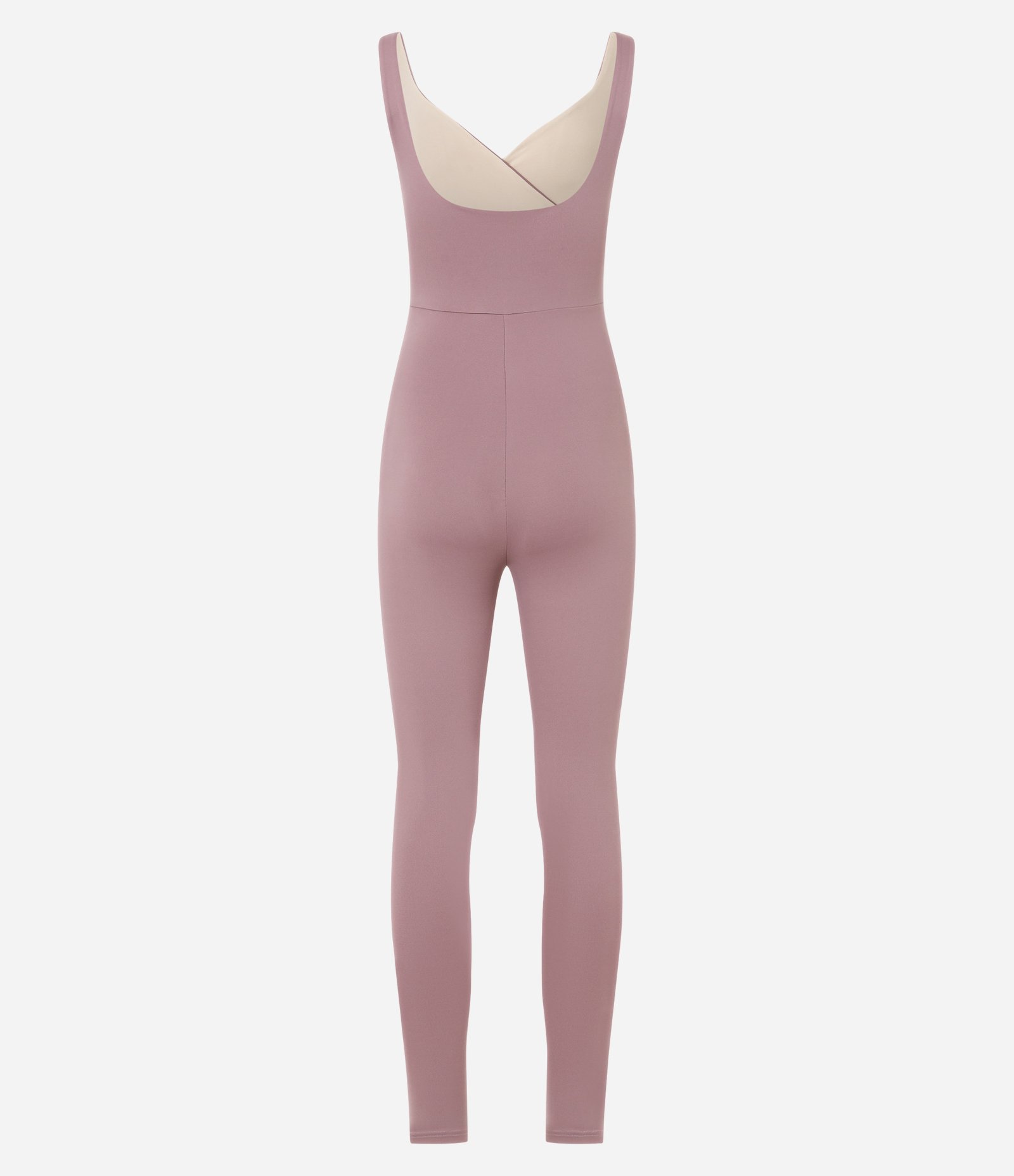 Macacão Esportivo em Microfibra com Frente Transpassada Roxo 2