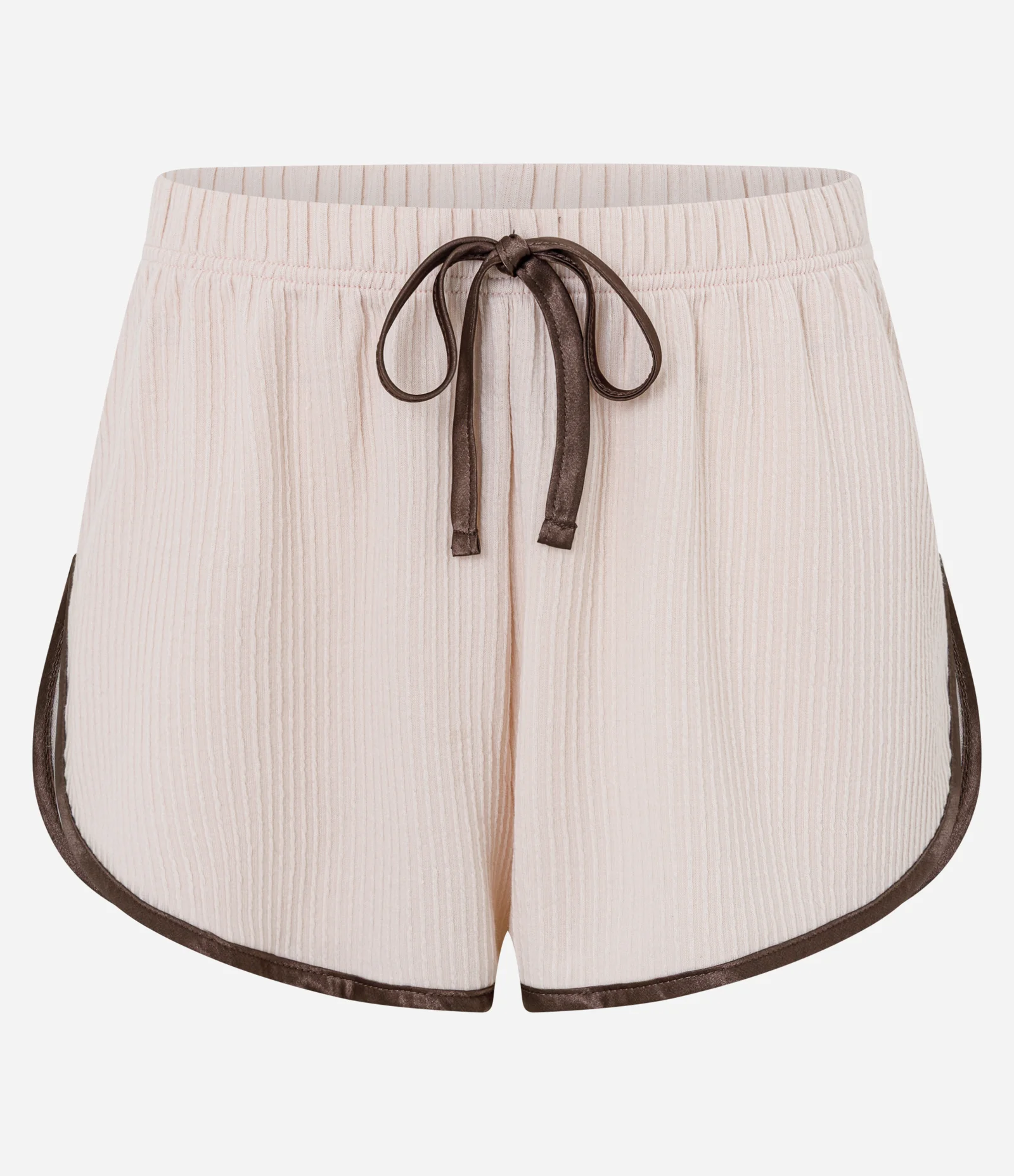 Short de Pijama Peach Touch com Detalhe Acetinado Rosa Claro 1