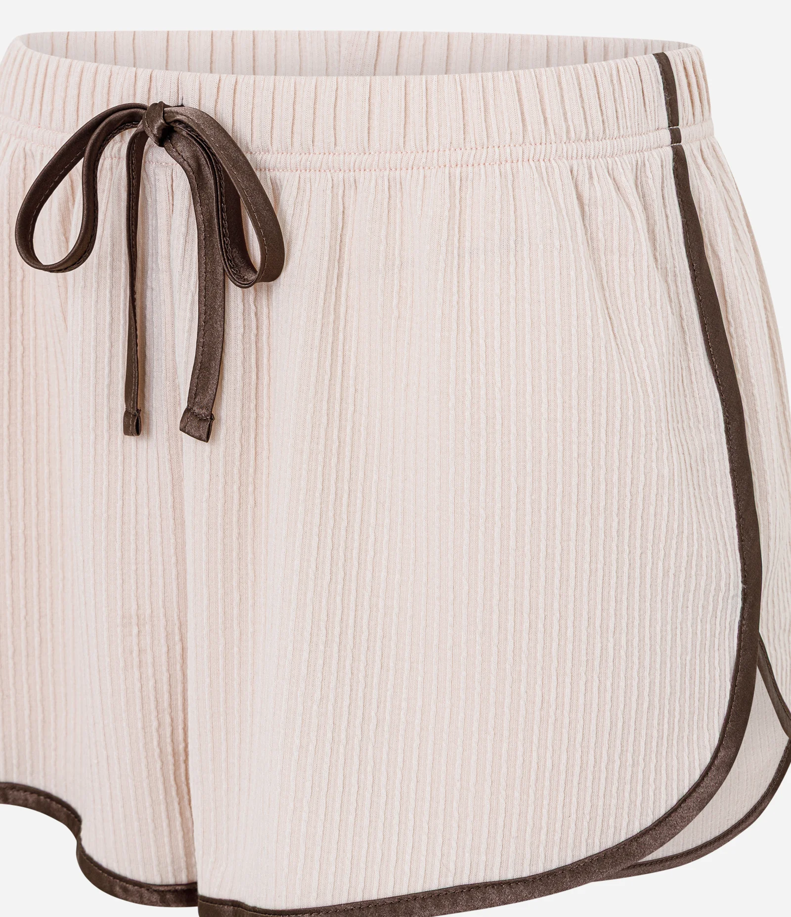 Short de Pijama Peach Touch com Detalhe Acetinado Rosa Claro 2