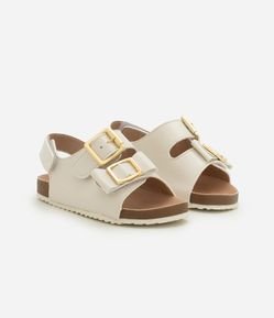 Sandália em PU Infantil com Fechamento por Velcro - Tam 20 ao 27