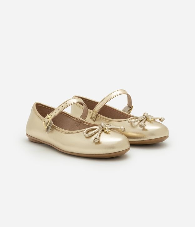 Sapatilha Infantil com Laço Aplicado Molekinha - Tam 25 ao 34