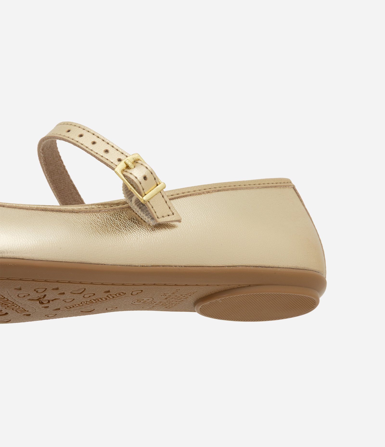 Sapatilha Infantil com Laço Aplicado Molekinha - Tam 25 ao 34 Dourado 2