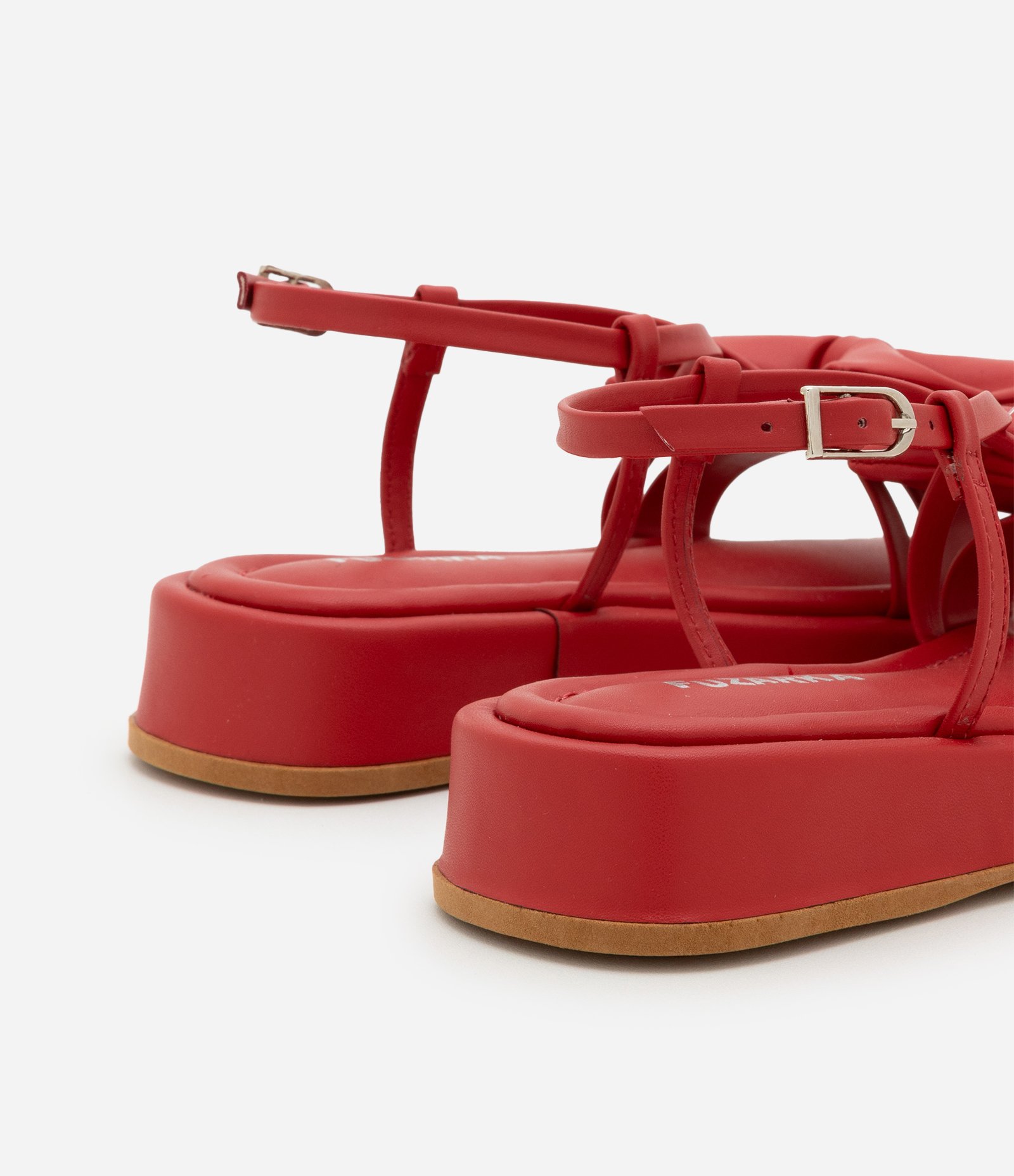 Sandália Flatform Infantil com Lacinho - Tam 29 ao 35 Vermelho 4