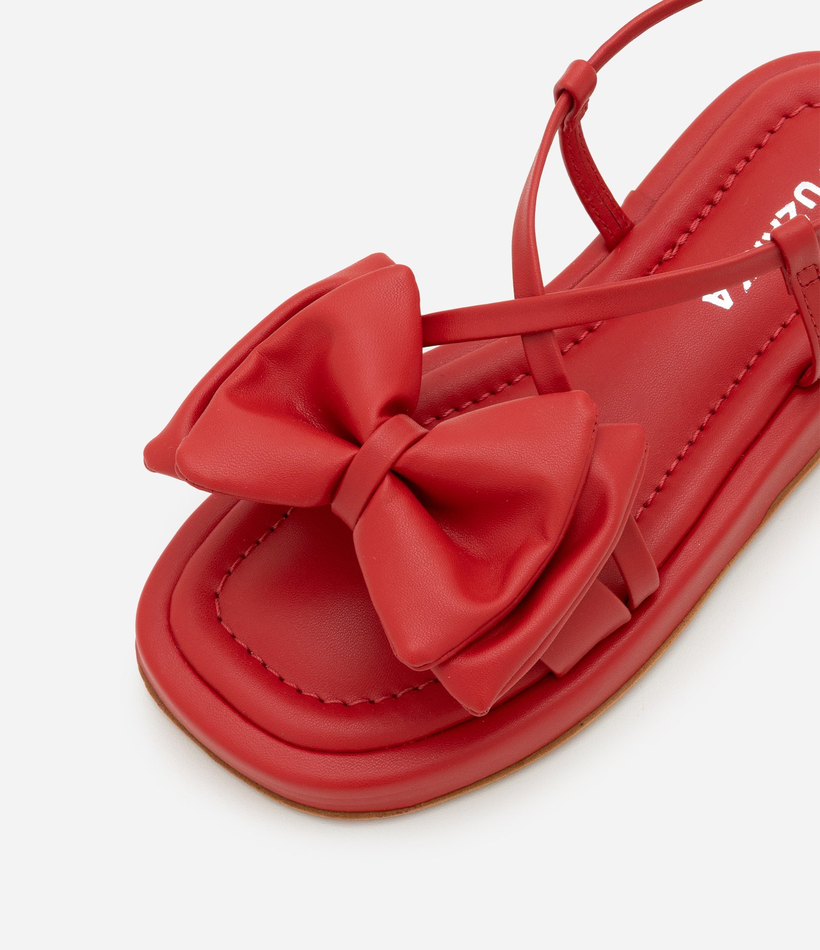 Sandália Flatform Infantil com Lacinho - Tam 29 ao 35 Vermelho 5