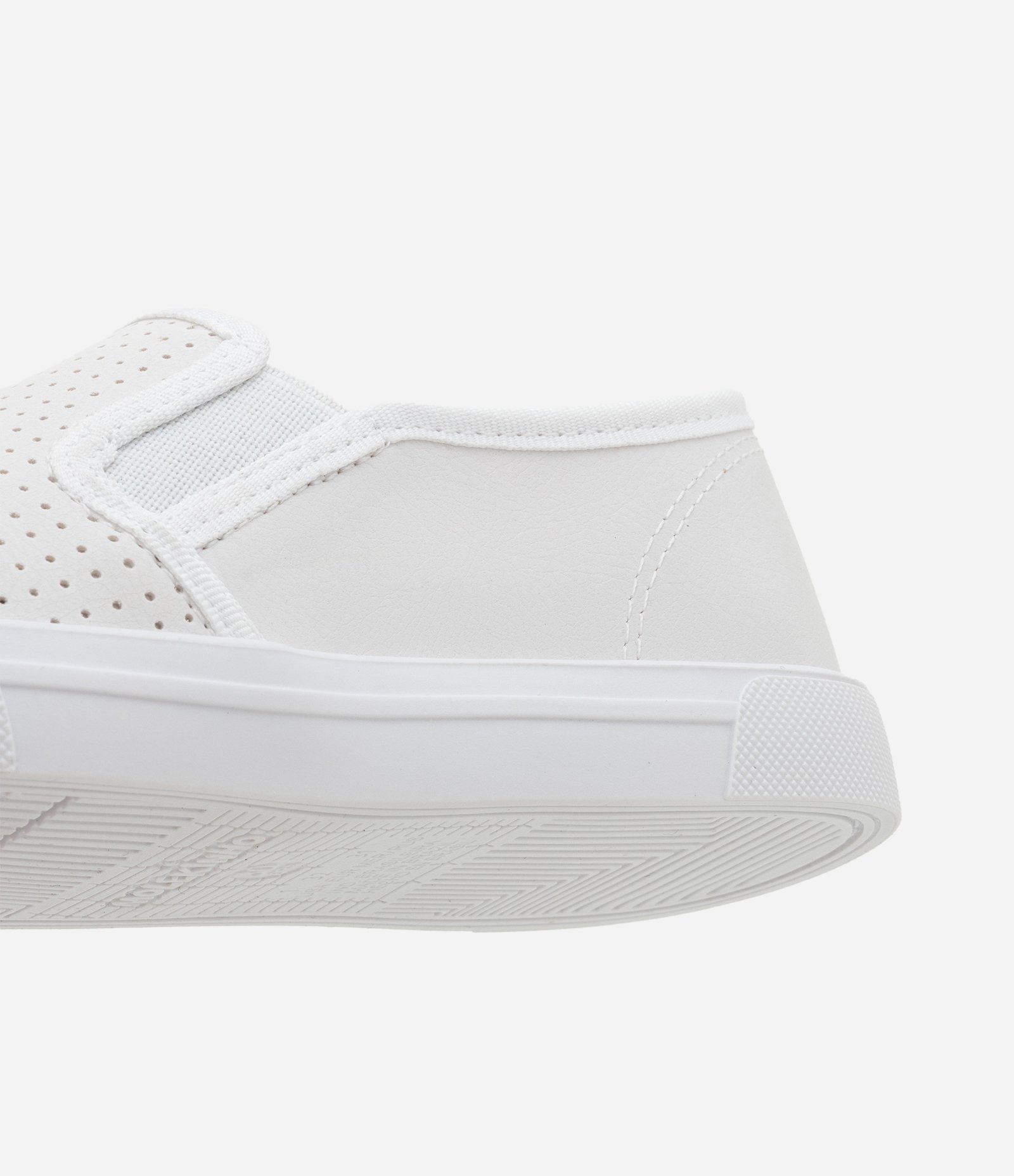 Tênis Infantil Slip On com Furinhos - Tam 27 ao 34 Branco 3
