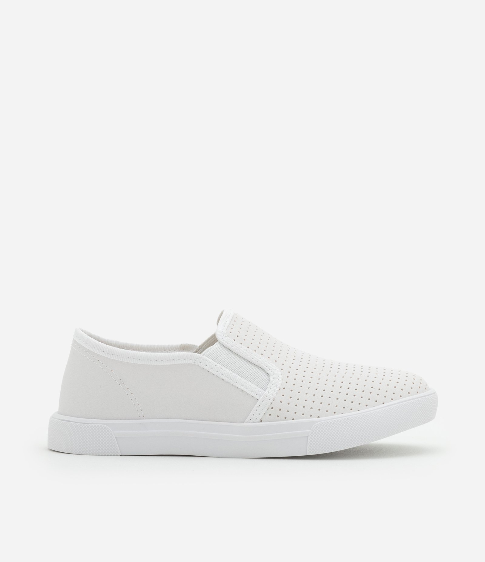 Tênis Infantil Slip On com Furinhos - Tam 27 ao 34 Branco 5