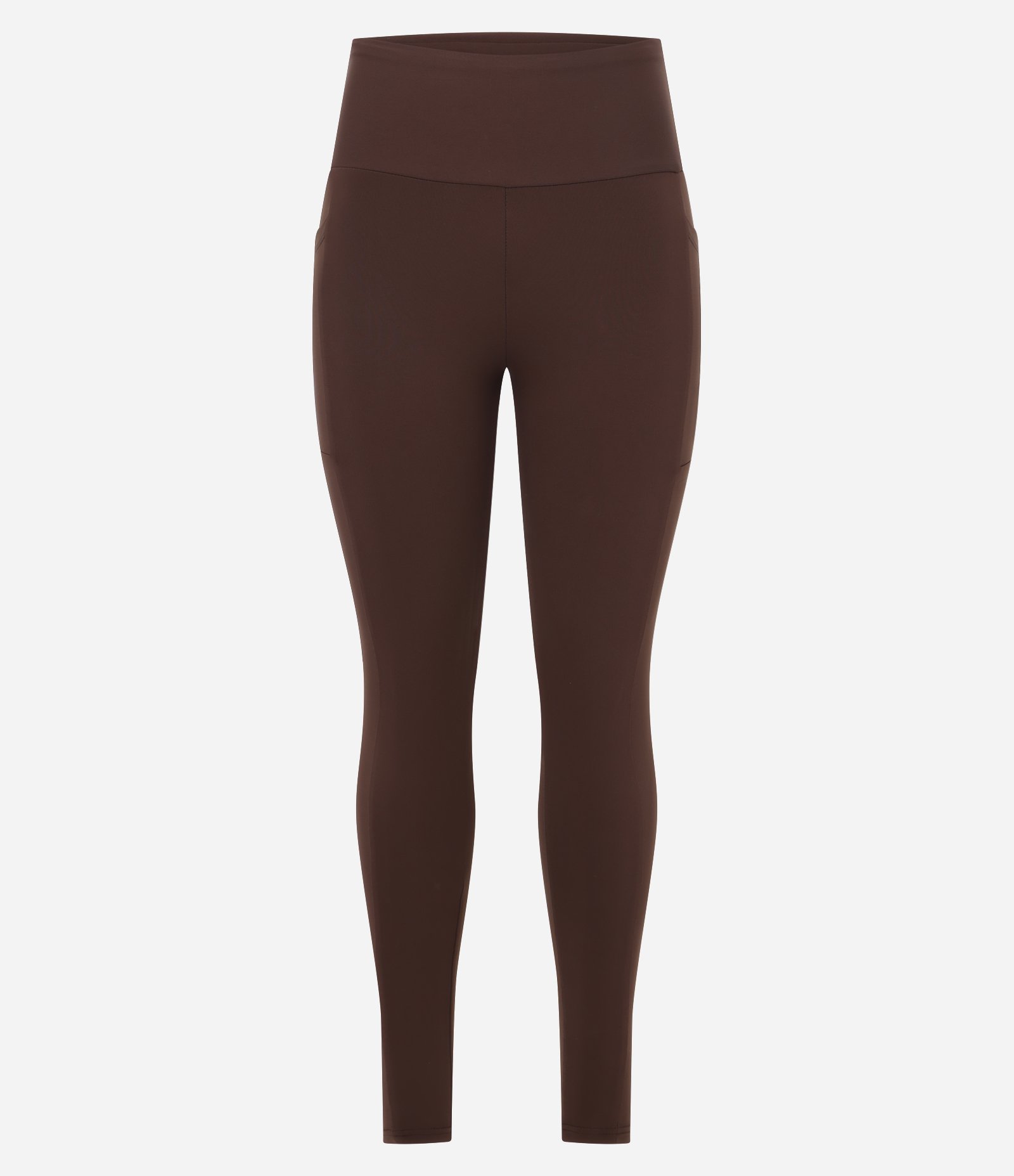 Calça Legging Esportiva com Bolsos Laterais Marrom Escuro 5