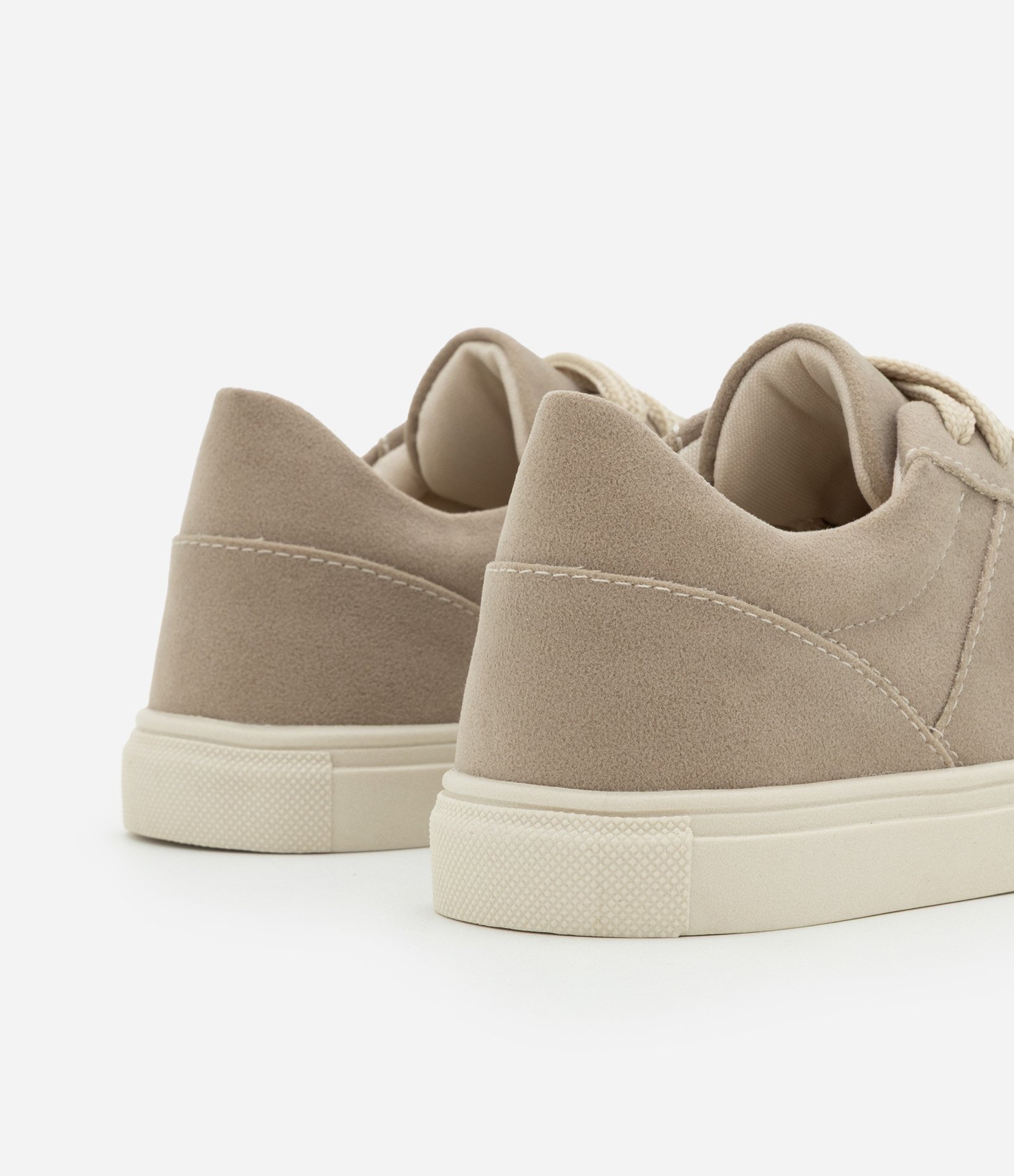 Tênis Infantil em Suede com Recortes - Tam 28 ao 34 Bege 4