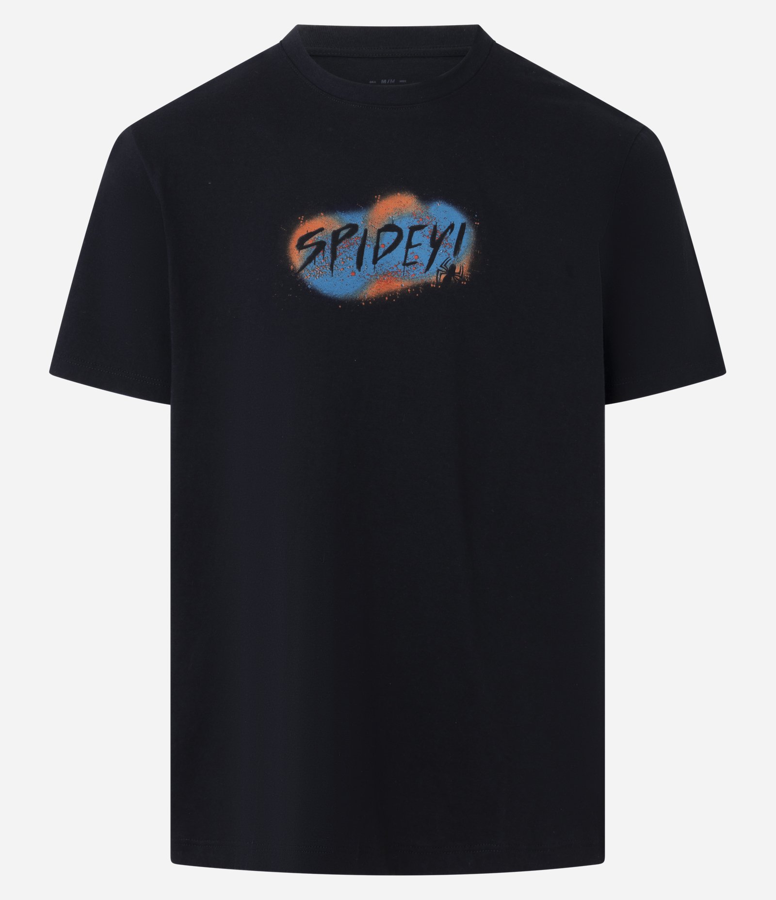 Camiseta Comfort T-Shirt em Meia Malha com Estampa  Spider Man Preto 5