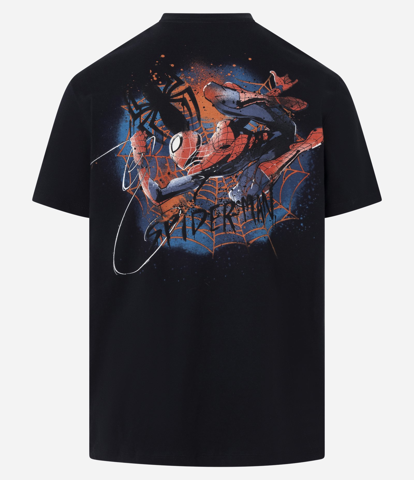 Camiseta Comfort T-Shirt em Meia Malha com Estampa  Spider Man Preto 6