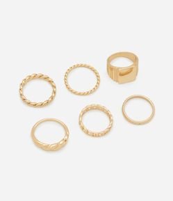 Kit 06 Anéis Delicados