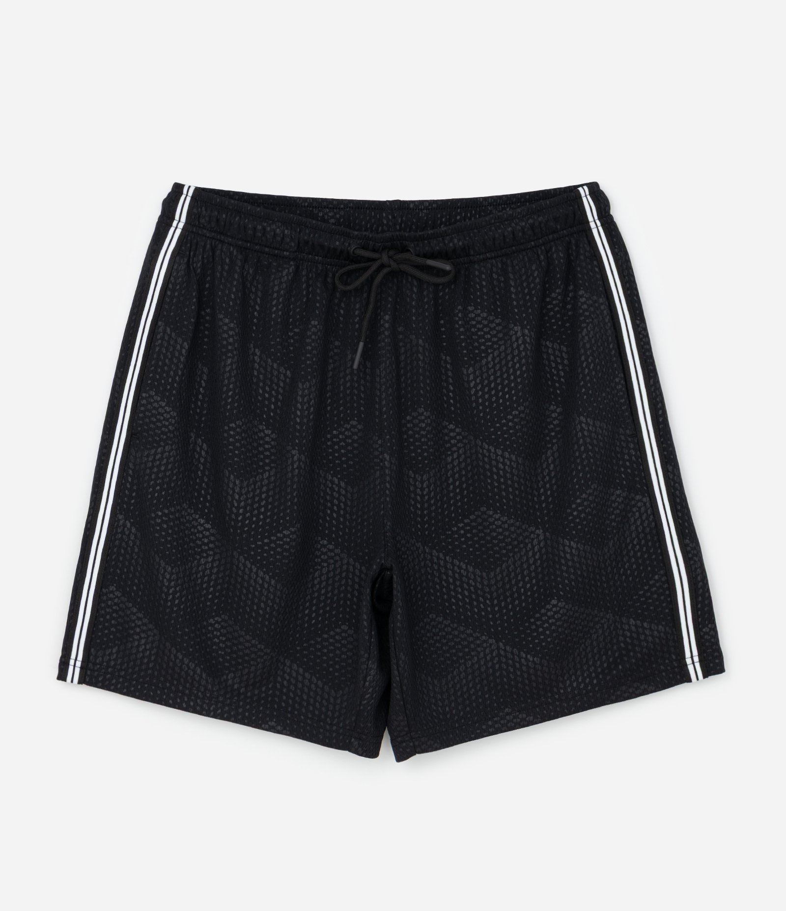 Bermuda com Tecnologia Dry Heat Print e Listras nas Laterais Preto 1