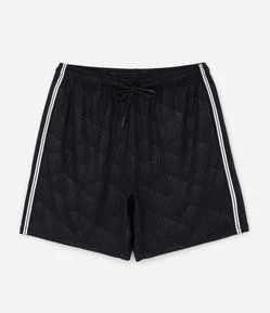 Bermuda com Tecnologia Dry Heat Print e Listras nas Laterais