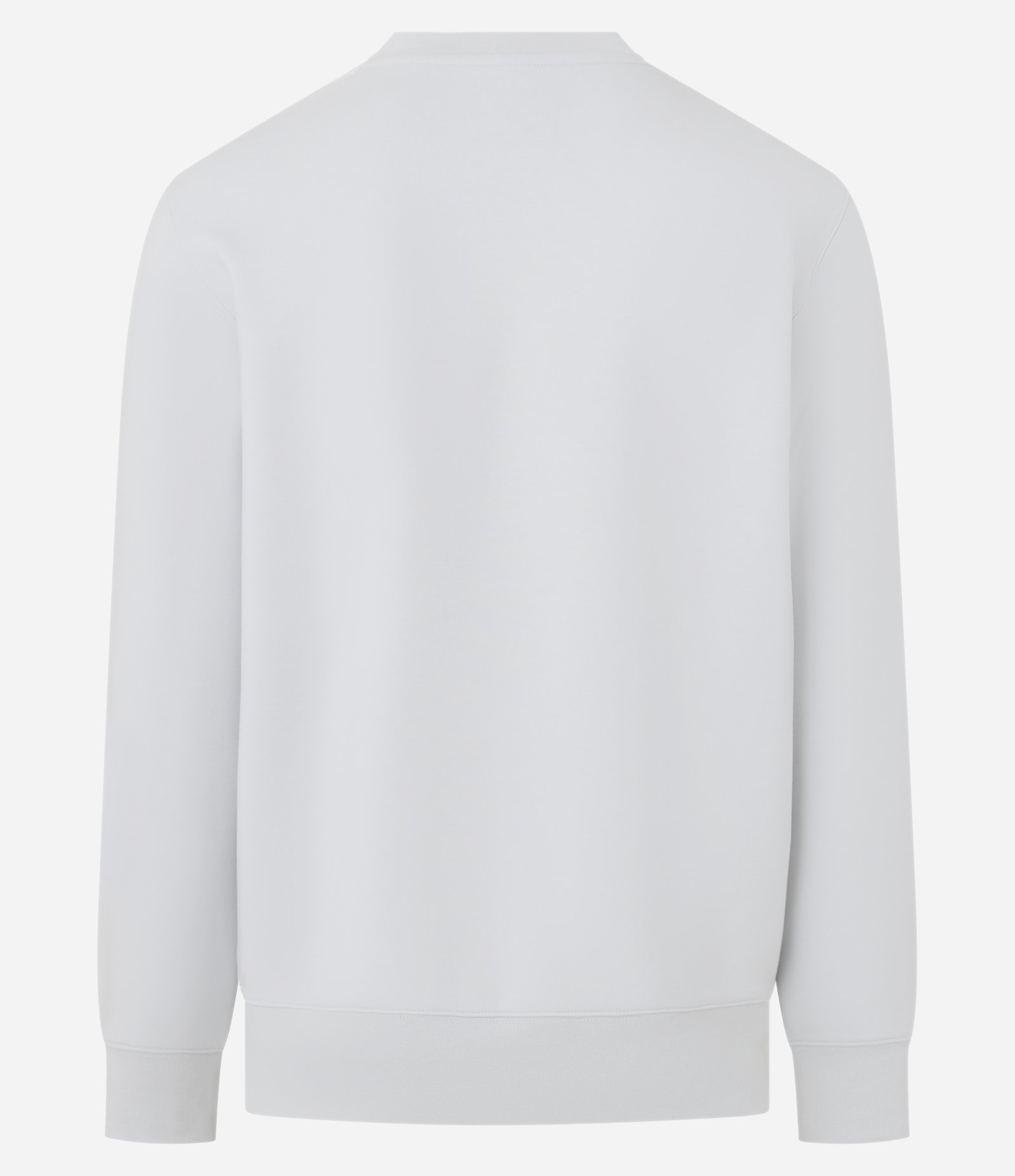 Casaco Fechado Esportivo com Punho Ajustado e Etiqueta Aplicada Branco 2