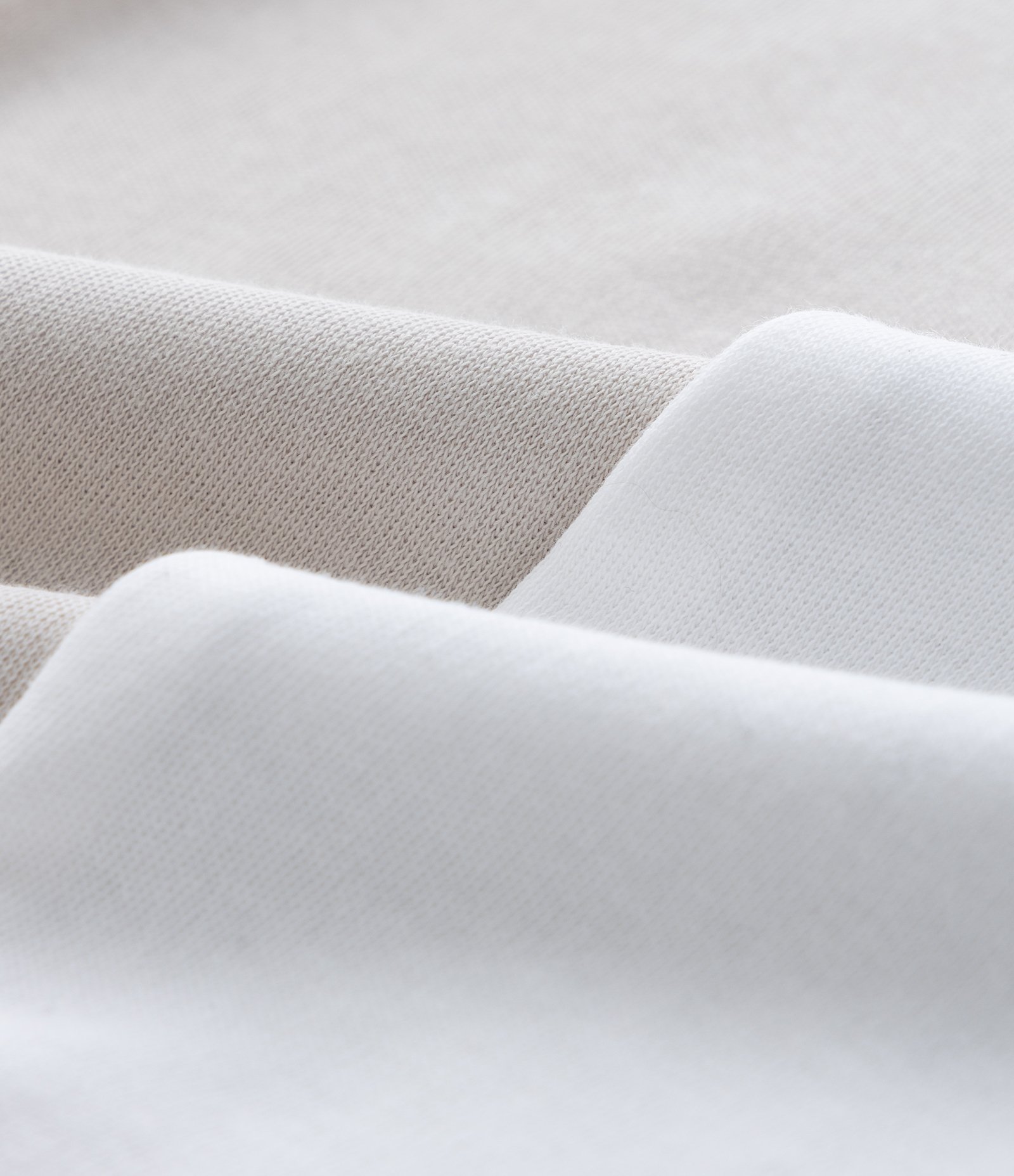 Kit 02 Bodies Básicos em Suedine com Gola Americana - Tam RN a 18 meses Branco/Bege Claro 3