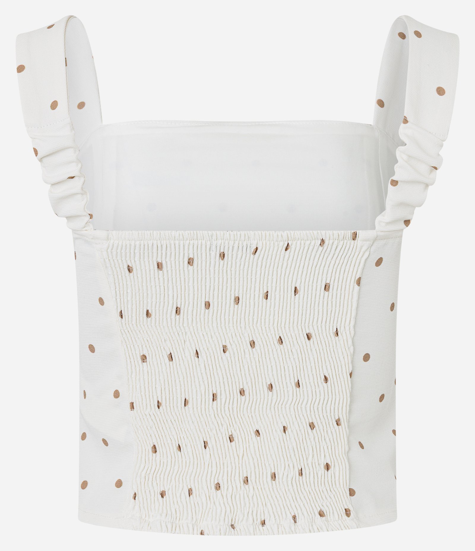 Blusa Texturizado em Piquet com Alça Larga e Estampa Poá Branco 8