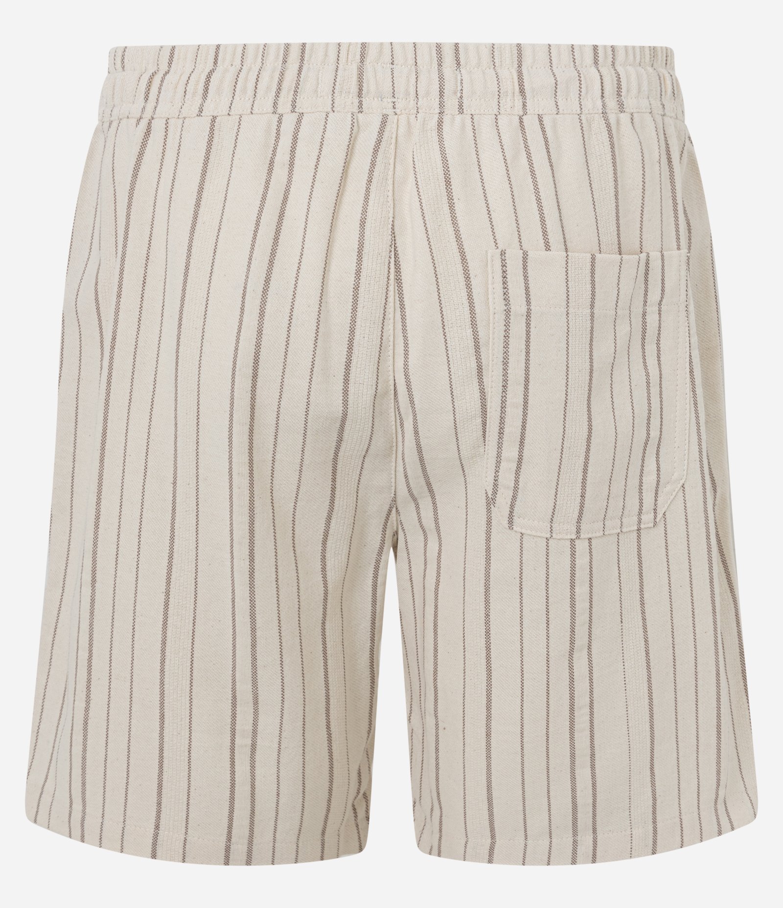 Bermuda Reta em Algodão Texturizado com Listras Sahara Branco 2