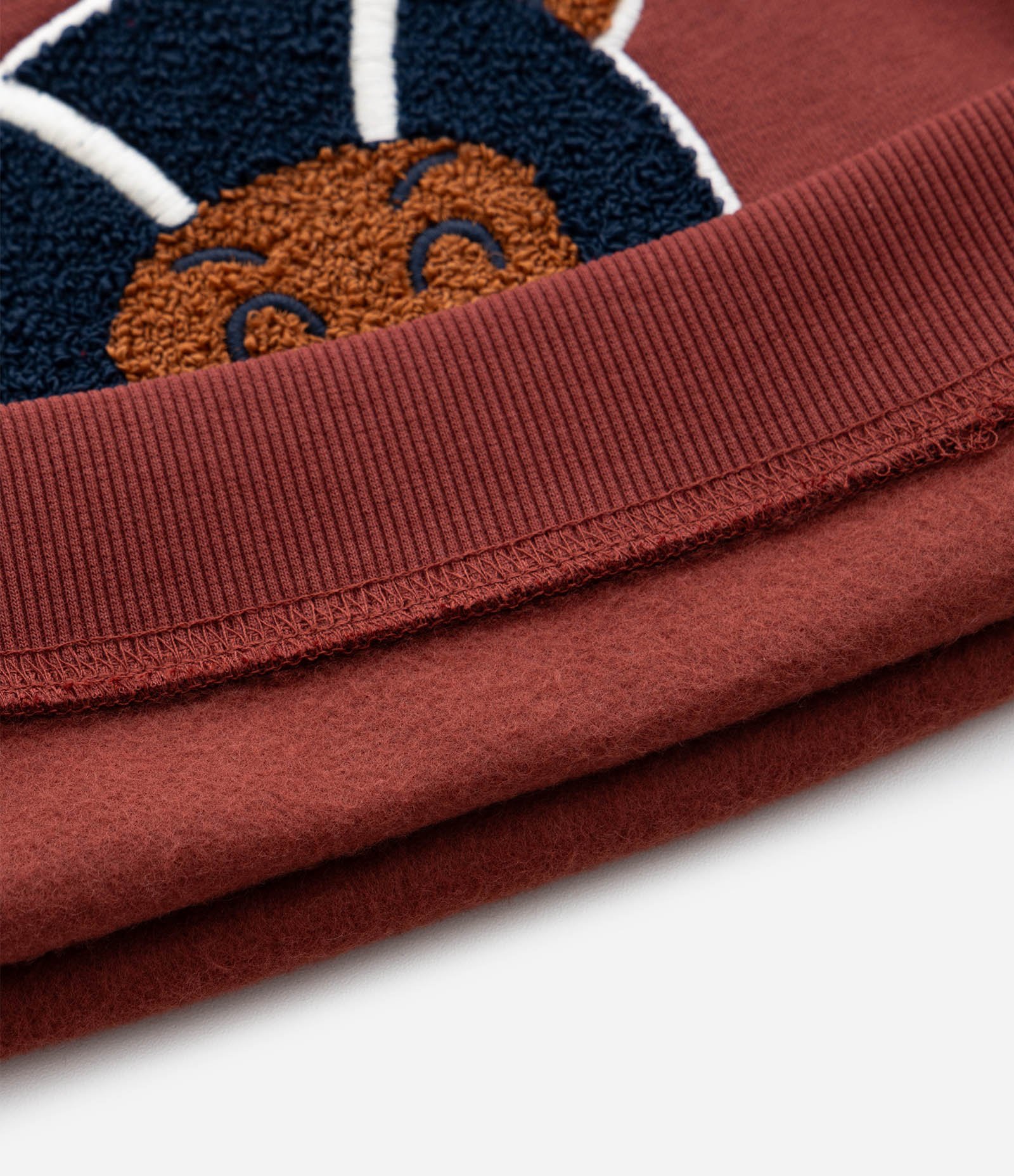 Casaco Infantil com Bordado Chenille Urso Sports Club – Tam 1 a 6 Anos Marrom Avermelhado 4