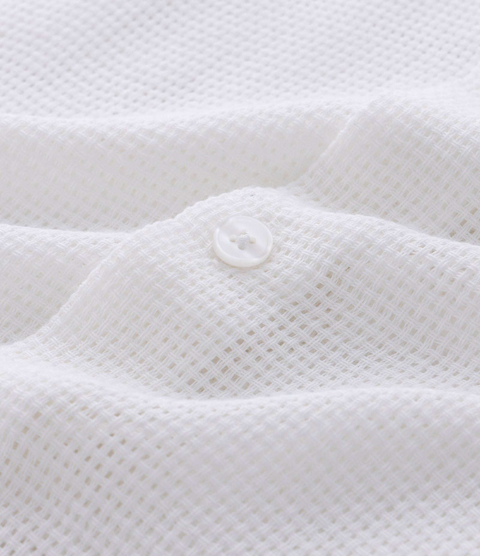 Camisa Manga Longa Texturizada com Detalhes em Bordado de Peixe Off White 3