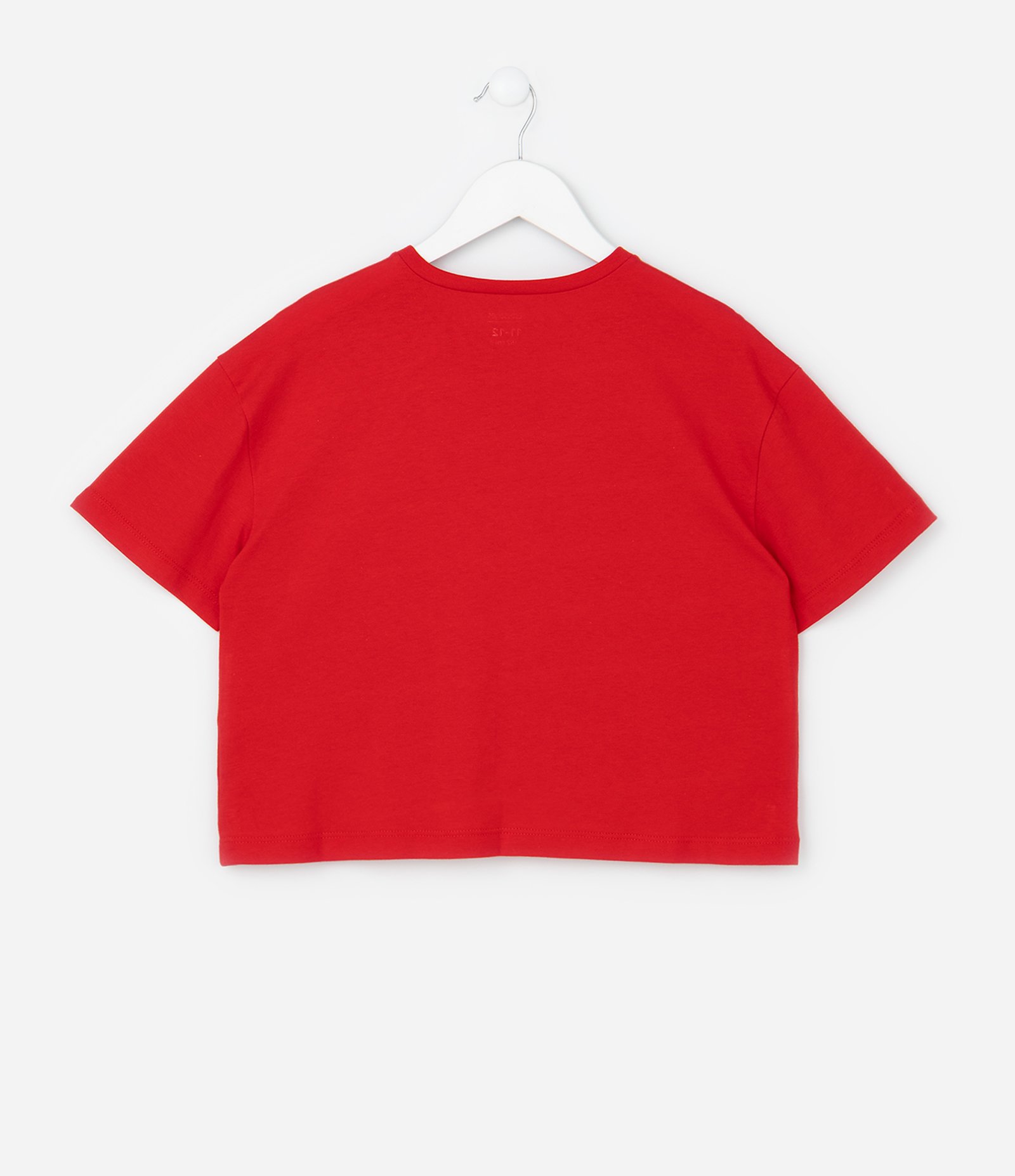Camiseta Infantil Boxy com Estampa de Cereja - Tam 5 a 14 Anos Vermelho 2