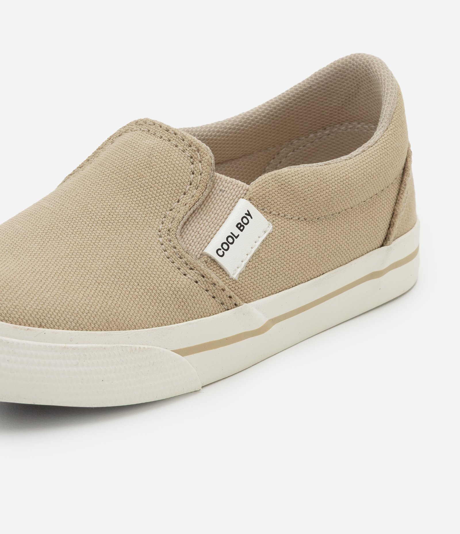 Tênis Infantil Slip On com Texturas - Tam 20 ao 27 Bege 3