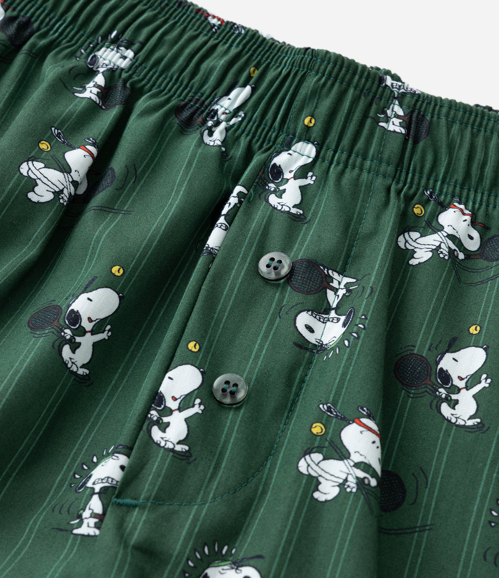 Cueca Samba-Canção em Algodão com Estampa Snoopy Atleta Verde 4