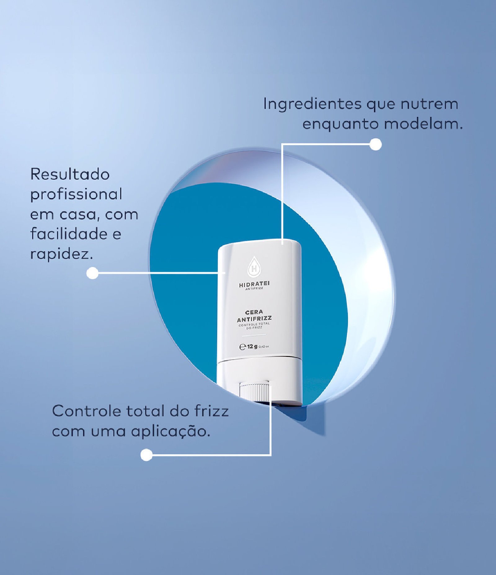 Cera Anti Frizz Controle Total Hidratei 12g 3