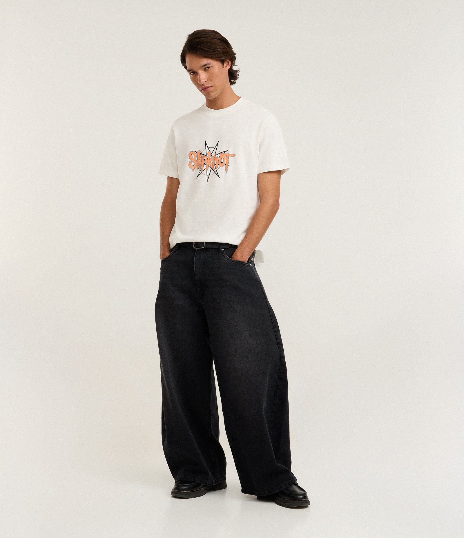 Camiseta Comfort em Algodão com Estampa Slipknot Off White 3