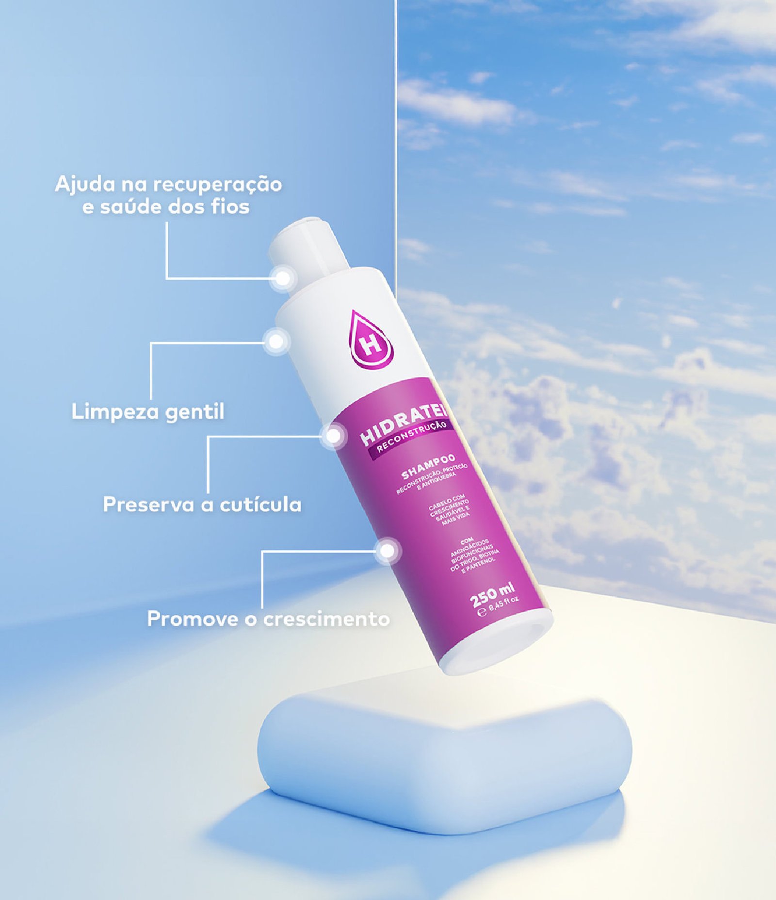 Shampoo Reconstrutor Hidratei 250ml 3