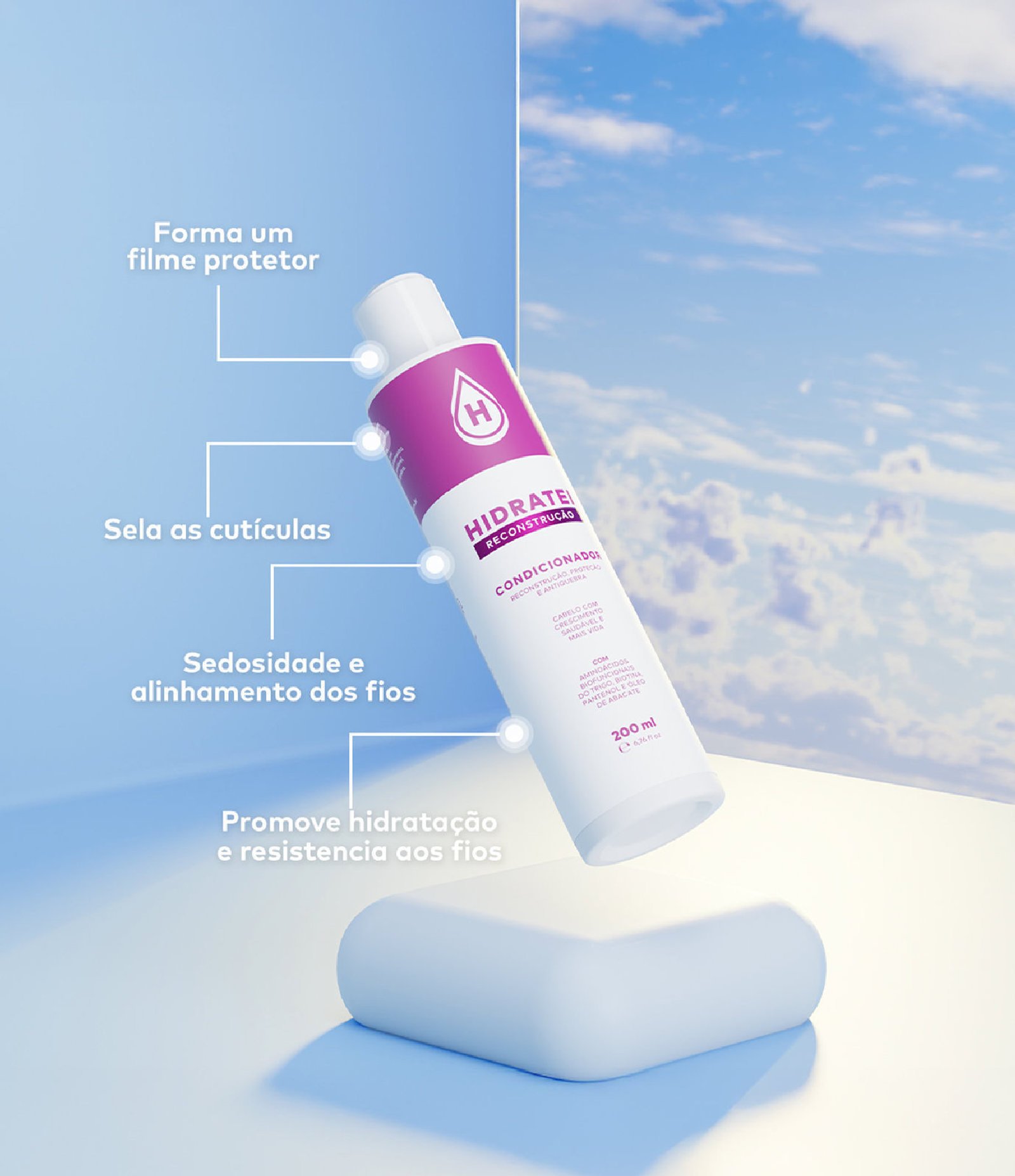 Condicionador Reconstrutor Hidratei 200ml 2