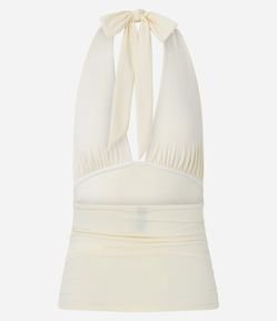 Blusa Frente Única com Franzidos Laterais