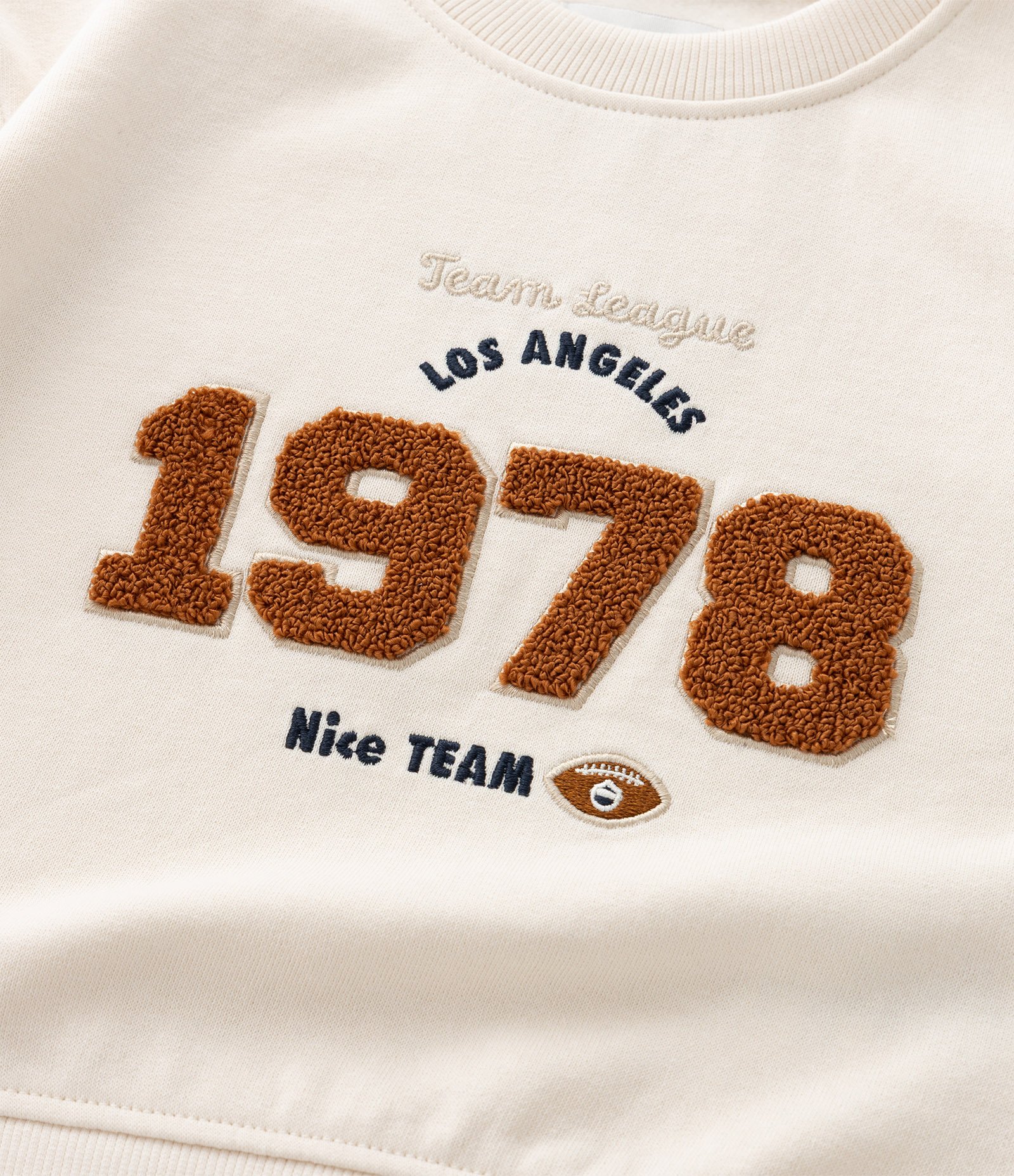 Casaco Infantil com Lettering Chenille – Tam 1 a 5/6 Anos Off White 8