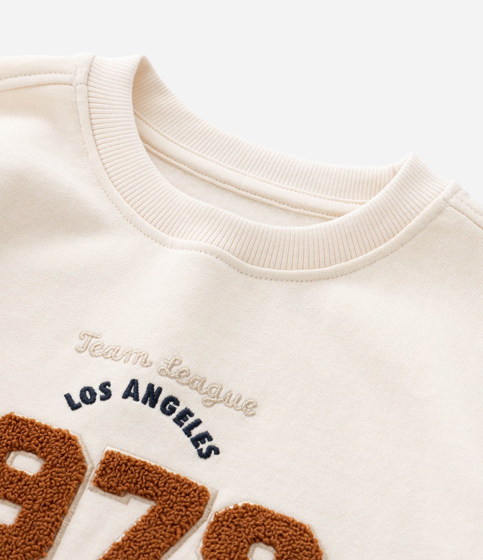Casaco Infantil com Lettering Chenille – Tam 1 a 5/6 Anos Off White 5