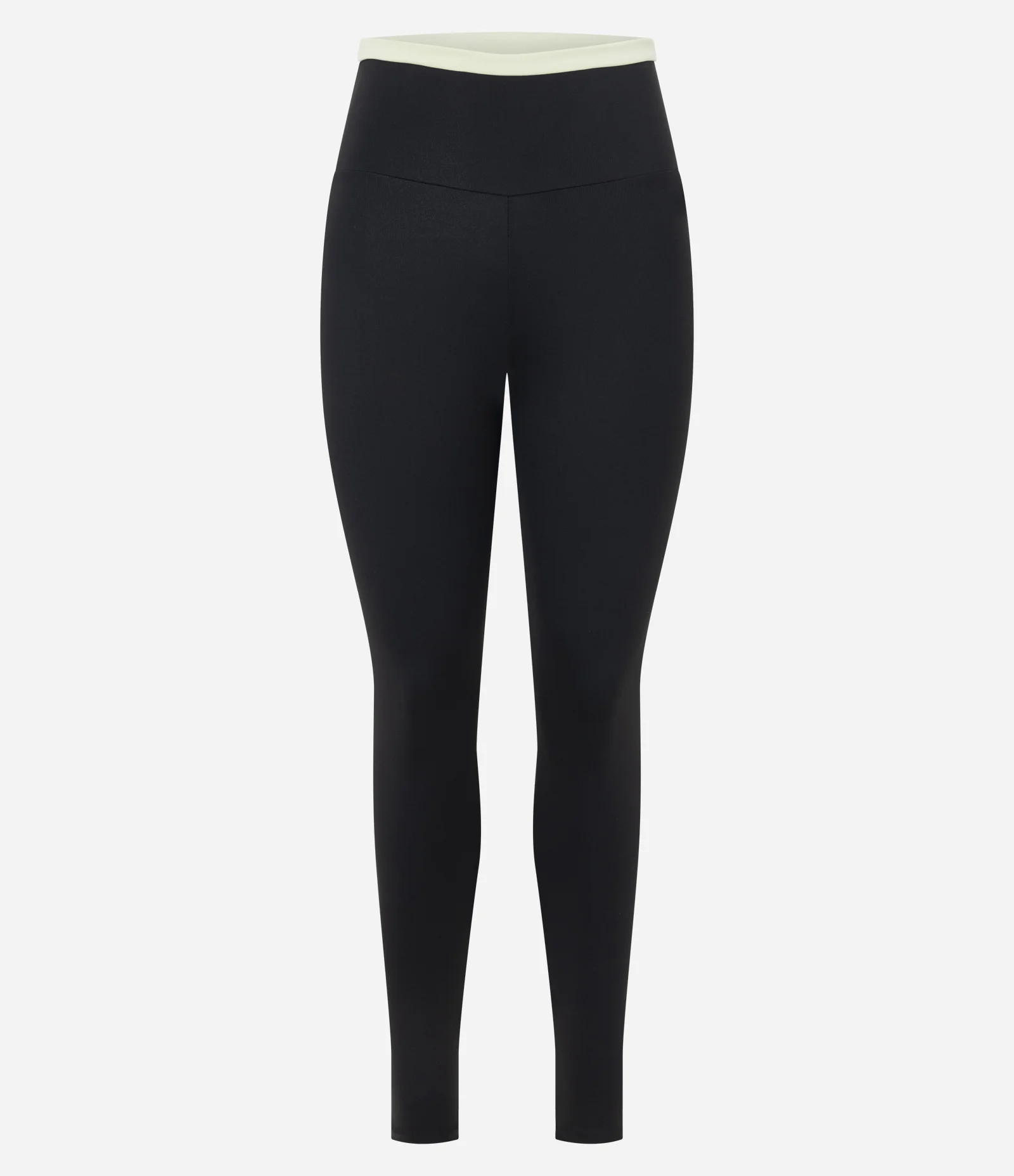 Calça Legging Esportiva com Cós Contrastante Preto 1