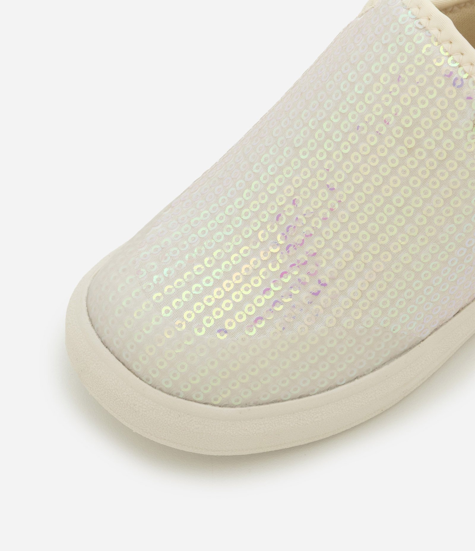 Tênis Infantil Slip On com Paetê - Tam 20 ao 27 Bege 4