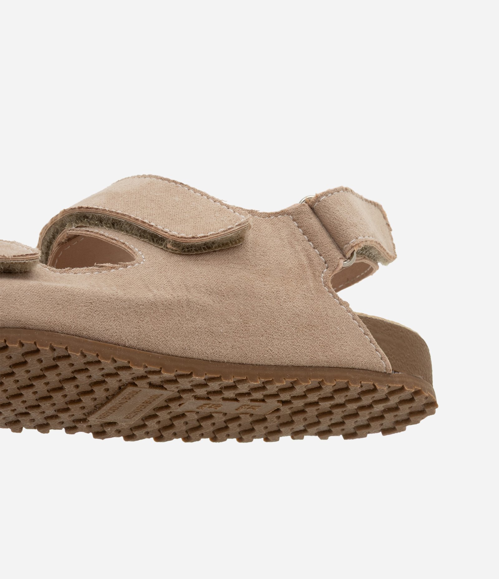 Sandália em PU Infantil com Fechamento por Velcro - Tam 28 ao 34 Bege 4