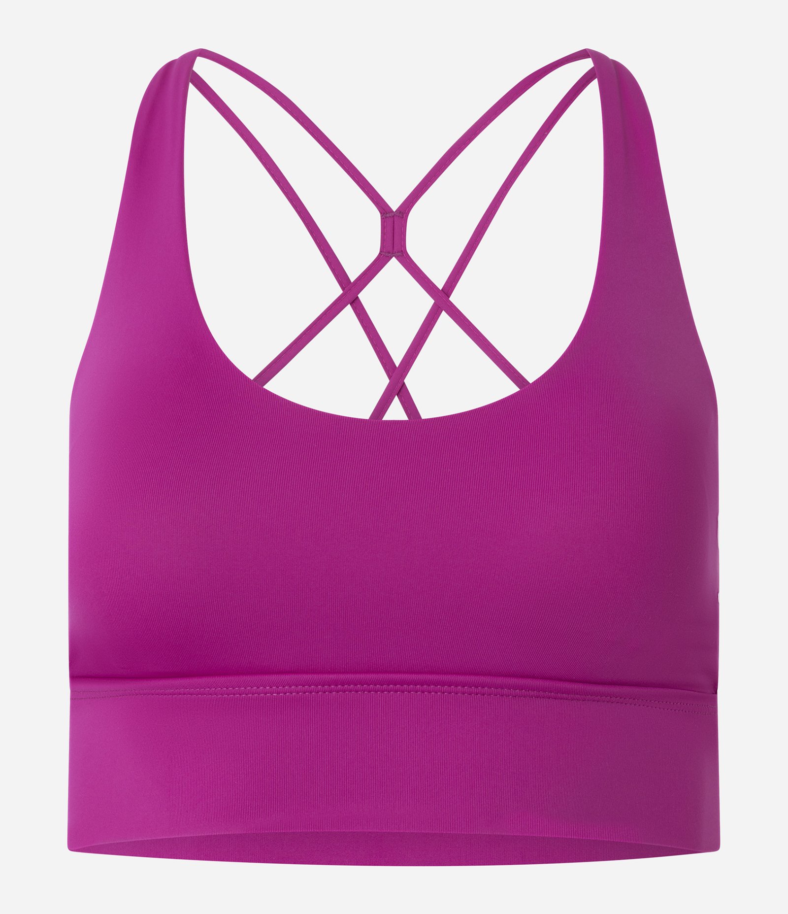Top Esportivo Alongado com Bojo Removível e Tiras Diferenciadas nas Costas Roxo 5